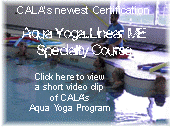 Click on this graphic to load a short video clip of the Aqua Yoga  Program